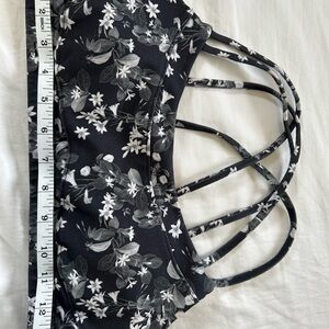 Floral Strappy Sports Bra